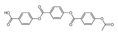 4-[4-(4-acetoxybenzoyloxy)benzoyloxy]benzoic acid Structure