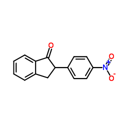 2-(4-Nitrophenyl)-1-indanone Structure