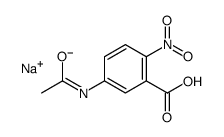 sodium 5-(acetylamino)-2-nitrobenzoate Structure