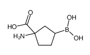 1-amino-3-boronocyclopentane-1-carboxylic acid结构式