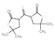 2-Thiazolidinone,3,3'-carbonothioylbis[5,5-dimethyl- (9CI) Structure