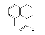 8-methyl-1,2,3,4-tetrahydro-1-naphthoic acid结构式