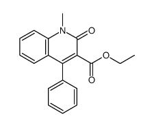 ethyl 1-methyl-2-oxo-4-phenyl-1,2-dihydroquinoline-3-carboxylate结构式