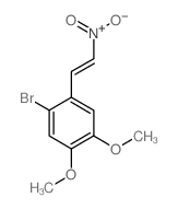 Benzene, 1-bromo-4,5-dimethoxy-2-(2-nitroethenyl)-, (E)- Structure