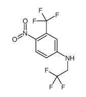 4-nitro-N-(2,2,2-trifluoroethyl)-3-(trifluoromethyl)aniline结构式