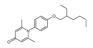 1-[4-(2-ethylhexoxy)phenyl]-2,6-dimethylpyridin-4-one Structure