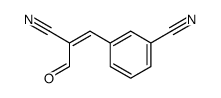 3-(2-cyano-3-oxoprop-1-enyl)benzonitrile结构式