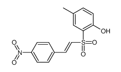 4-methyl-2-[2-(4-nitrophenyl)ethenylsulfonyl]phenol Structure
