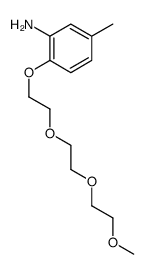 2-[2-[2-(2-methoxyethoxy)ethoxy]ethoxy]-5-methylaniline结构式