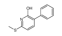 6-methylsulfanyl-3-phenyl-1H-pyridin-2-one Structure