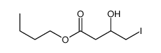 butyl 3-hydroxy-4-iodobutanoate结构式