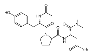 acetyl-tyrosyl-prolyl-methylasparaginamide structure