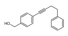 [4-(4-phenylbut-1-ynyl)phenyl]methanol Structure