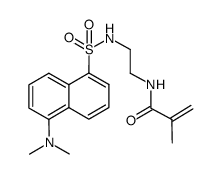 N-[2-(5-dimethylamino-naphthalene-1-sulfonylamino)-ethyl]-2-methyl-acrylamide结构式