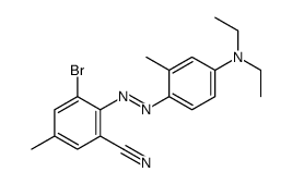 3-bromo-2-[[4-(diethylamino)-o-tolyl]azo]-5-methylbenzonitrile Structure