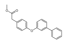 methyl 2-[4-(3-phenylphenoxy)phenyl]acetate结构式