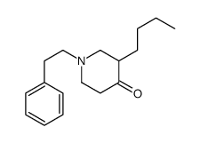 3-butyl-1-(2-phenylethyl)piperidin-4-one Structure