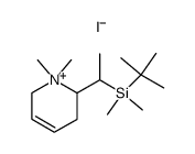 2-(1-(tert-butyldimethylsilyl)ethyl)-1,1-dimethyl-1,2,3,6-tetrahydropyridin-1-ium iodide结构式