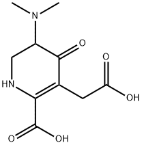 3-Pyridineacetic acid,2-carboxy-5-(dimethylamino)-1,4,5,6-tetrahydro-4-oxo- Structure