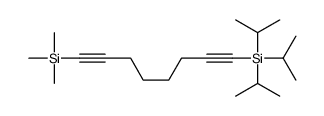 trimethyl-[8-tri(propan-2-yl)silylocta-1,7-diynyl]silane结构式