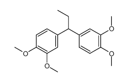 1,1-bis-(3,4-dimethoxy-phenyl)-propane Structure