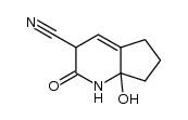 7a-hydroxy-2-oxo-2,3,5,6,7,7a-hexahydro-1H-[1]pyrindine-3-carbonitrile结构式