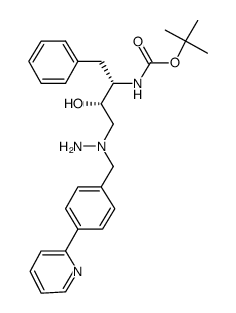 Carbamic acid, N-[(1S,2S)-2-hydroxy-1-(phenylmethyl)-3-[1-[[4-(2-pyridinyl)phenyl]Methyl]hydrazinyl]propyl]-, 1,1-dimethylethyl ester picture