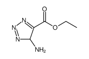 4H-1,2,3-Triazole-5-carboxylic acid, 4-amino-, ethyl ester结构式