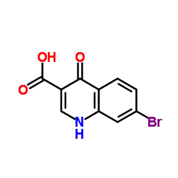 7-bromo-4-hydroxyquinoline-3-carboxylic acid Structure