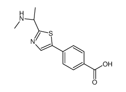 4-[2-[(1S)-1-(methylamino)ethyl]-1,3-thiazol-5-yl]benzoic acid Structure