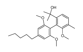 6'-(1-hydroxy-1-methylethyl)-2,2',6-trimethoxy-3'-methyl-4-pentylbiphenyl Structure