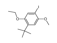 4-ethoxy-2-iodo-5-t-butylanisole结构式