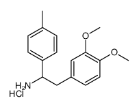 2-(3,4-dimethoxyphenyl)-1-(4-methylphenyl)ethanamine,hydrochloride Structure