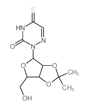 2-[4-(hydroxymethyl)-7,7-dimethyl-3,6,8-trioxabicyclo[3.3.0]oct-2-yl]-5-sulfanylidene-1,2,4-triazin-3-one结构式