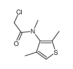 2-chloro-N-(2,4-dimethylthiophen-3-yl)-N-methylacetamide结构式