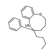 5-butyl-5-phenyl-2,3,4,6-tetrahydro-1,6-benzothiazocine Structure