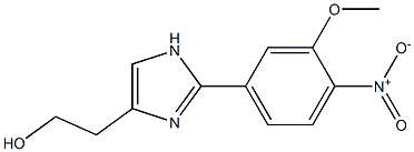 (2-(3-methoxy-4-nitrophenyl)-1H-imidazol-4-yl)-ethanol结构式