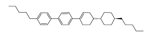 4-pentyl-4'-[4-(trans-4-pentylcyclohexyl)cyclohexen-1-yl]biphenyl结构式