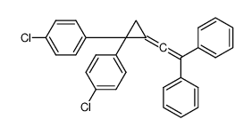 1-chloro-4-[1-(4-chlorophenyl)-2-(2,2-diphenylethenylidene)cyclopropyl]benzene Structure