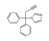 1-(1,1-diphenylbut-3-ynyl)imidazole结构式
