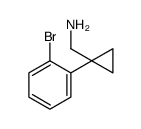 C-[1-(2-BROMO-PHENYL)-CYCLOPROPYL]-METHYLAMINE Structure