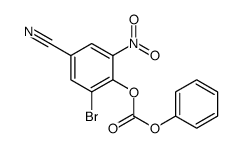 (2-bromo-4-cyano-6-nitrophenyl) phenyl carbonate Structure