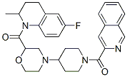 Methanone,[4-[2-[(6-fluoro-3,4-dihydro-2-methyl-1(2H)-quinolinyl)carbonyl]-4-morpholinyl]-1-piperidinyl]-3-isoquinolinyl- structure