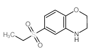 6-(ETHYLSULFONYL)-3,4-DIHYDRO-2H-1,4-BENZOXAZINE结构式