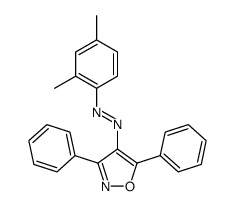 (2,4-dimethylphenyl)-(3,5-diphenyl-1,2-oxazol-4-yl)diazene结构式