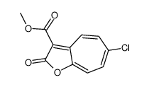 methyl 6-chloro-2-oxocyclohepta[b]furan-3-carboxylate结构式