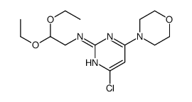 4-chloro-N-(2,2-diethoxyethyl)-6-morpholin-4-ylpyrimidin-2-amine Structure