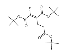 trans-Fluorohomoaconitic acid tri-t-butyl ester Structure