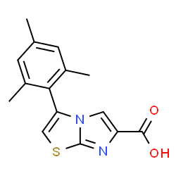 3-(2,4,6-TRIMETHYLPHENYL)IMIDAZO[2,1-B]THIAZOLE-6-CARBOXYLIC ACID结构式