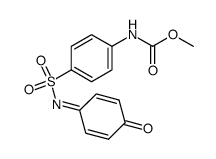 [4-(4-Oxo-cyclohexa-2,5-dienylidenesulfamoyl)-phenyl]-carbamic acid methyl ester结构式